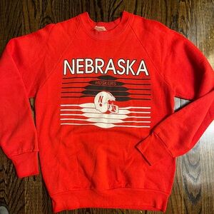 Vintage Fruit of the Loom University of Nebraska Cornhusker Football Sweatshirt